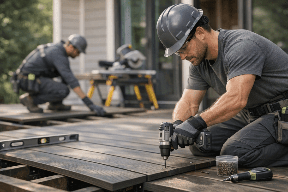 Decking service by KRB Contractors Roofing