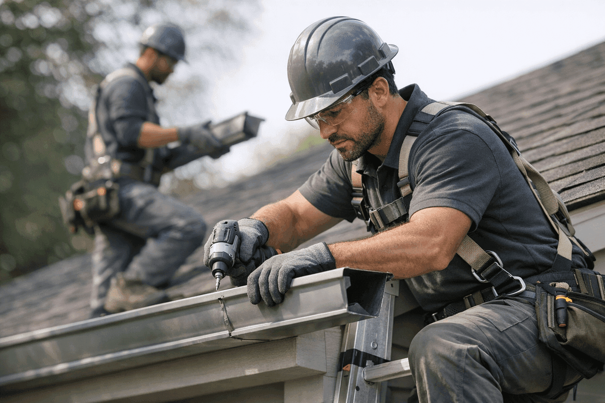 Gutter Repair service by KRB Contractors Roofing