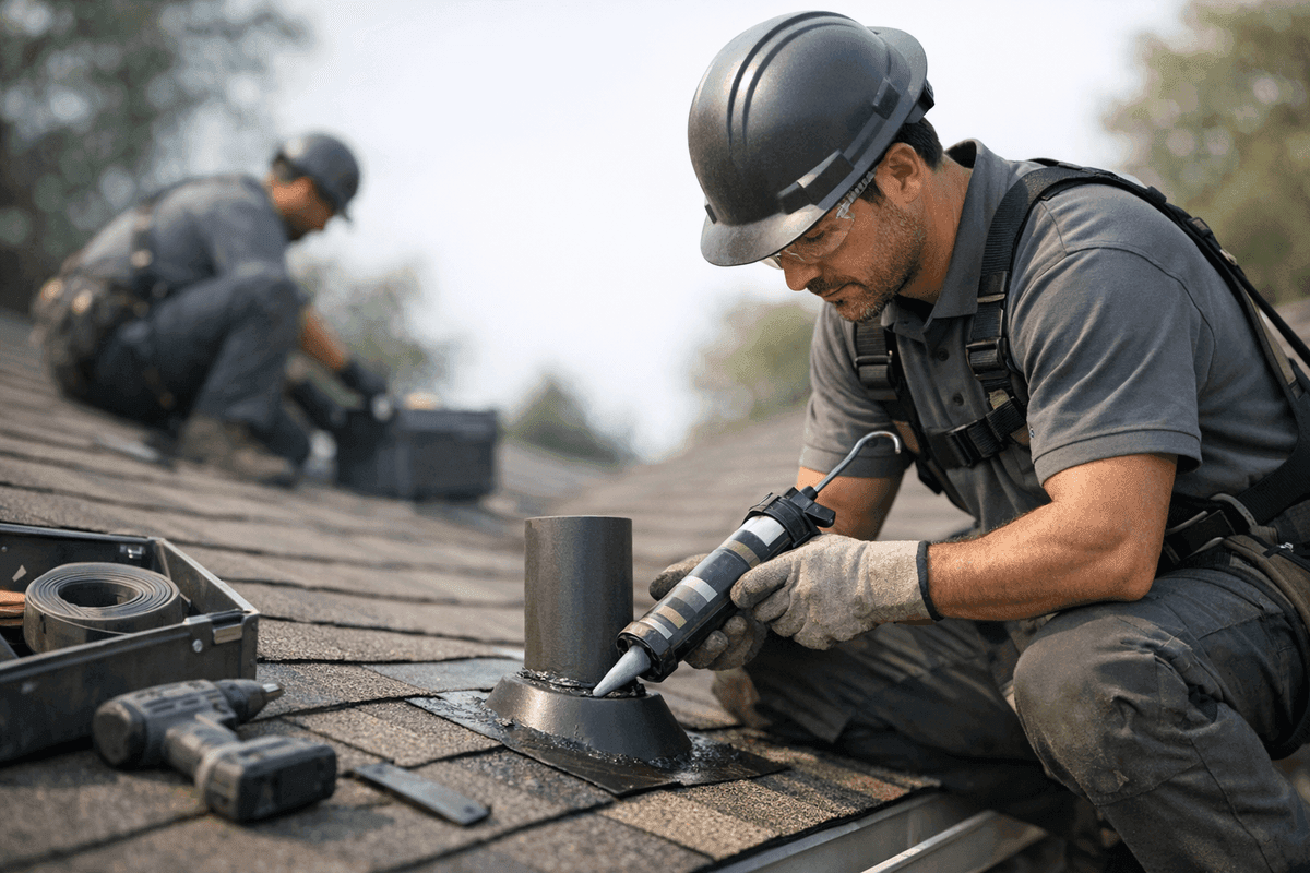 Leak Repair service by KRB Contractors Roofing