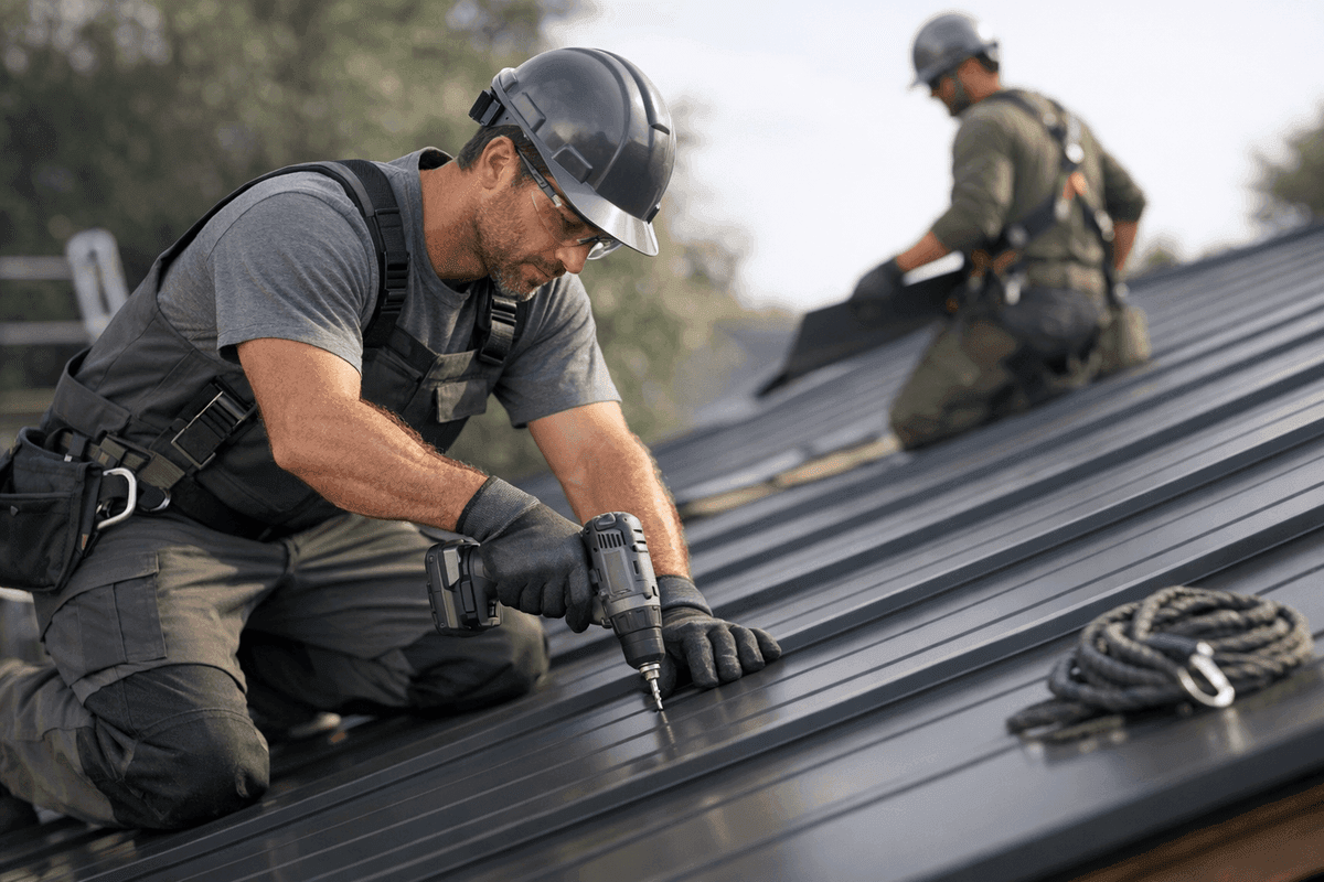 Metal Roofing service by KRB Contractors Roofing