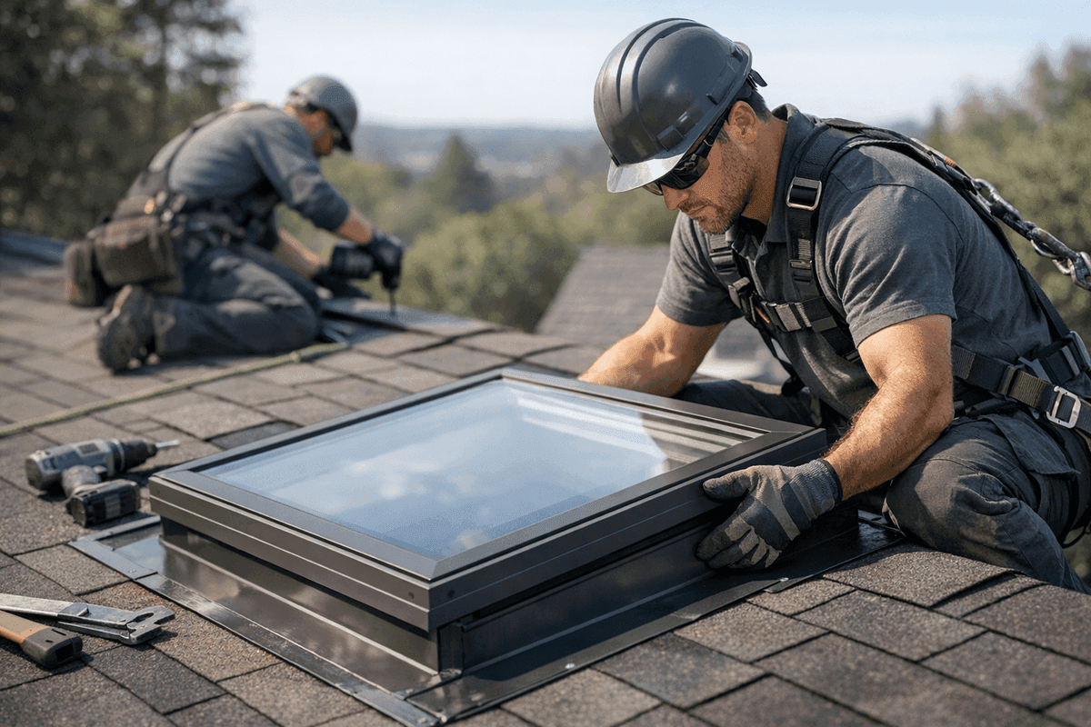 Skylight Installation service by KRB Contractors Roofing