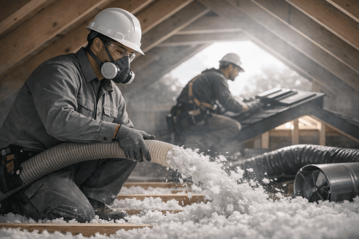 Ventilation & Insulation service by KRB Contractors Roofing